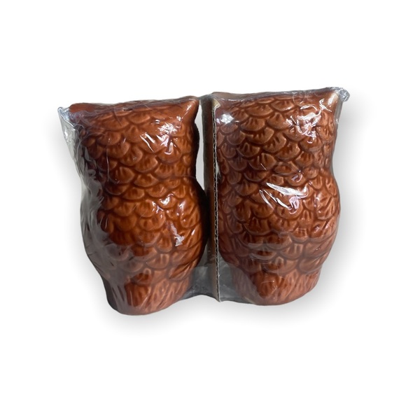 New In Package Brown Owl Salt And Pepper Shakers - Picture 4 of 6